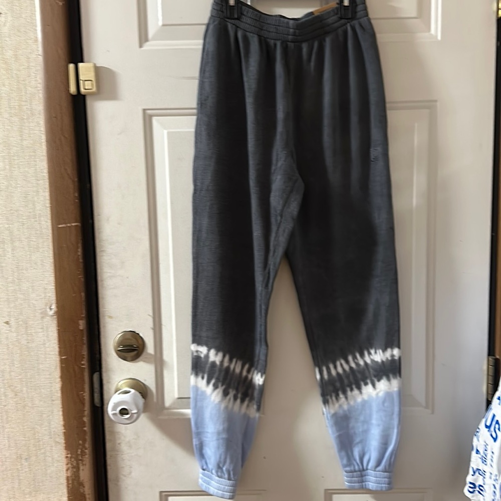 VICTORIA’S SECRET PINK HIGH WAIST CAMPUS JOGGER: GRAY/BLUE: NWT: SIZE S